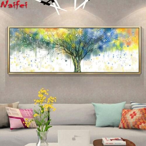Diamond Embroidery Wealth Tree DIY Diamond Painting Full Drill Square Abstract Life Tree Mosaic Cross Stitch Set Handmade Gift