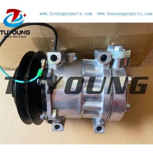 24V SD7H13 Car Air Con Compressor For Kobelco Komatsu Excavator Farm Off Road TDKR151310S YX91V00001F2 TDKR151350S