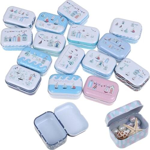 Colorful Mini Tin Box Mini Cute Medicine 7 Days Weekly Storage Pill Case Organizer Tablet Box Health Care Pill Box 2 Size