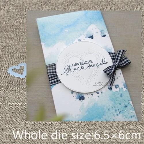 New Design Craft Metal stencil Cutting Dies heart embellishment decoration scrapbook die cuts Album Paper Card Craft Embossing