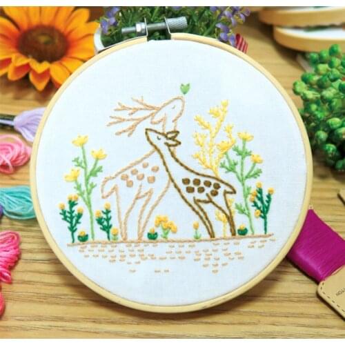 DIY cartoon embroidery during pregnancy, handmade creative European Su embroidery.Give embroidery and Chinese style gifts