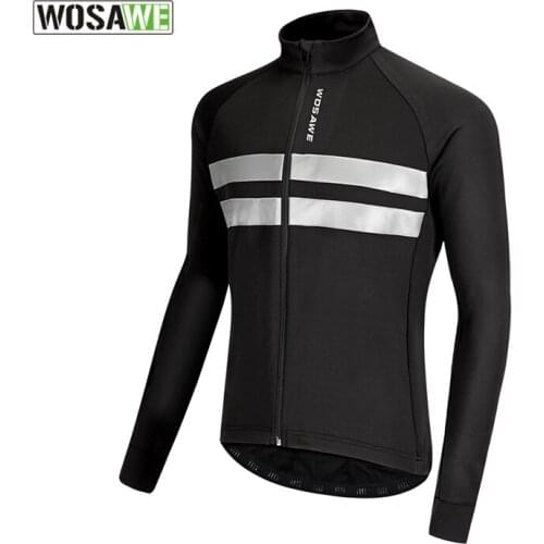WOSAWE Winter Men Thermal Fleece Warm Motorcycle Jackets MOTO Clothing Windbreaker Water Resistance Reflective Riding Jacket
