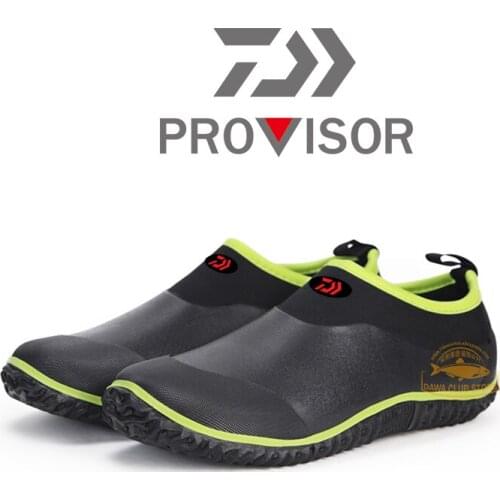 2020 DAIWA Men and Women Fishing Waterproof Shoes Outdoor Sports Climbing Non-slip Rubber Low Rain Boots Garden Work Rain Boots