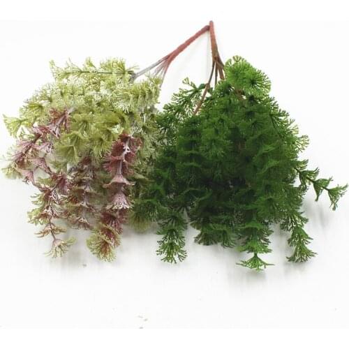 New Arrival plastic fake plant spray flower art evergreen plant for home garden decoration