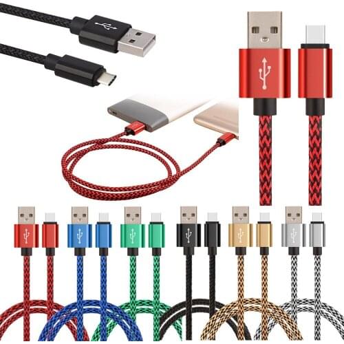 Applicable Apple Android Type-c universal data cable Metal hemp woven mobile phone charging cable USB data cable
