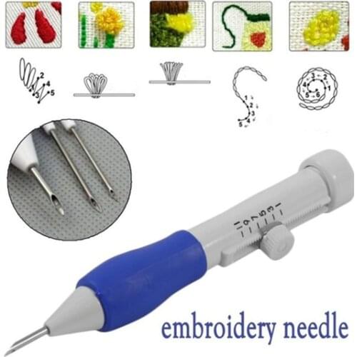 DIY craft pen magic pencil embroidery interchangeable punch thimble sewing accessories embroidery needle sewing embroidery pen