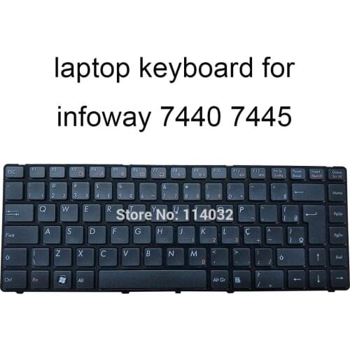 Replacement keyboard for Itautec infoway W7440 W7445 BR Brazilian V111305AK3 layout black laptop keyboards good quality new