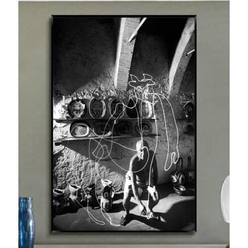 W314 Pablo Picasso Artist Painter Centaur Cubism Old Re Trend Beautiful Fashion Silk Fabric Wall Poster Art Decor Sticker Bright