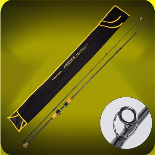 High Quality Yuanwei 1.8M 2.1M Casting Spinning Fishing Rod Fast Action M/ML/MH FUJI guide Carbon Fiber Lure Fishing Rod J235