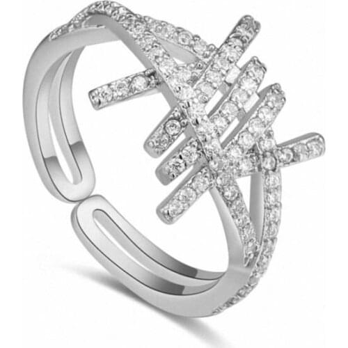 TRACYSWING Element Brand Real AAA Zirconia Micro Inlays Rose Gold Color Ring Party For Women Valentine Gift Th-129823