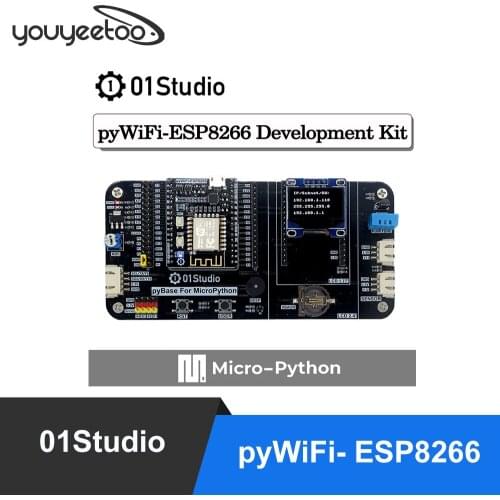 01Studio pyWiFi- ESP8266 Dev Demo Embedded Board MicroPython IOT WiFi Programming IOT Wireless Module pyboard