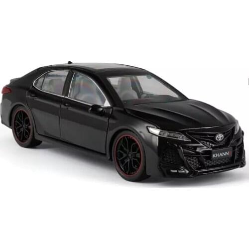 1: 24 Toyota Camry Alloy Car Model Return Force Acousto-optic Toy Six Door Childrens Toy Boy Birthday Present for New Year