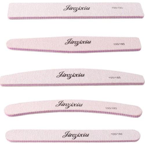 1PC Two-sided Printing Sanding Nail File Nail Beauty Buffer Block Pedicure Manicure Polish Beauty Tool Nail Care Tools Grey Boat