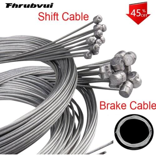 10pcs/set 2M MTB Bicycle Brake Line Bicycle Speed Line Fixed Gear Shifter Gear Brake Cable Set Core Inner Wire for MTB Road Bike