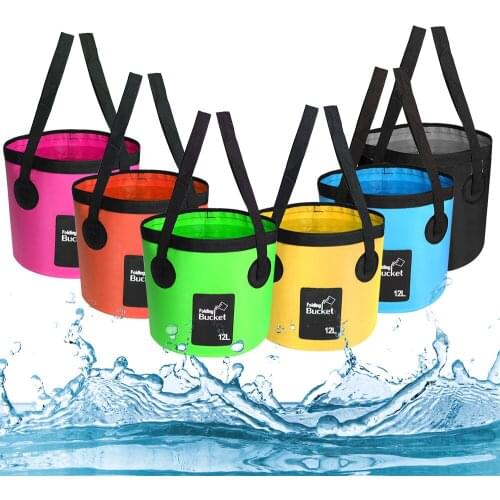 12L Multifunction Car Wash Bucket Bowl Sink Washing Bag Portable Outdoor Travel Foldable Water Bucket Folding Bucket