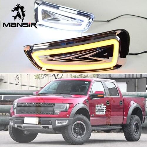 12V LED Daylights For Ford Raptor SVT F150 F-150 2010 2011 2012 2013 2014 Car Headlight Daytime Running Light DRL Fog Lamp