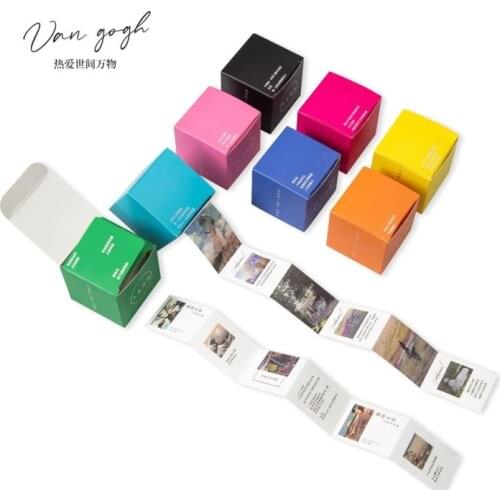40 Pcs Painting World Paper Stamp Sticker Diy Vintage Retro Travel Stickers For Diary Scrapbooking Calendar Planner Stationery