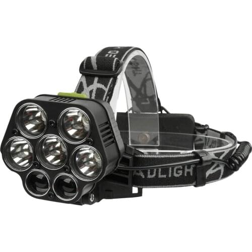 5pcs XM-L T6 + 2*XPE Z502507 Led Headlamp Micro USB Charger Headlight Head Lamp Portable Light Torch Lantern for Fishing