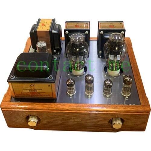 6H6+6H23+5U4+300B Single-ended Class A 300B tube power amplifier, output power: 9W*2, frequency response: 20Hz--30kHz