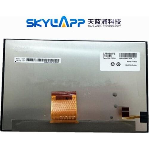 8 Inch Car GPS LCD Screen for LA080WV2(TD)(01) TD01 Display Panel (without Touch) Free Shipping