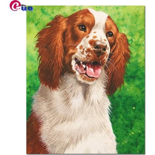 Diamond Painting Full Square/Round 5d Spaniel Dog Rhinestones 5d Diy Diamond Embroidery Animals Mosaic Handmade Gift