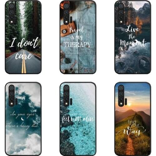 Travel Mountain Sea Beach Quotes Phone Case For Huawei Nova 6se 7 7pro 7se honor 7A 8A 7C 9C Play