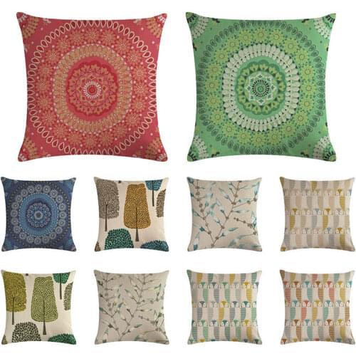 New dragon totem cushion cover peacock flower color matching pillow cover linen car chair sofa home decorat pillow case 45x45cm