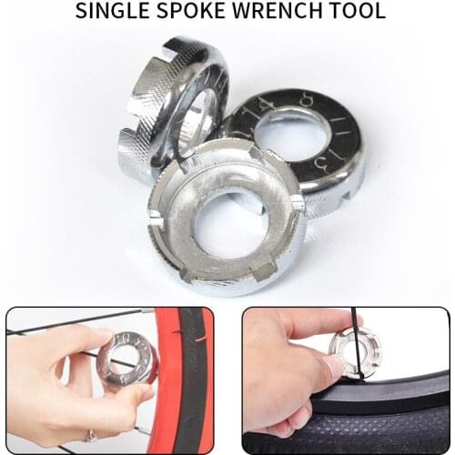 Wheel Rim Spanner Repair Wrench 6/8 Way Spoke Nipple Repair Tool Key MTB Bike Cycling for Outdoor Caring Personal Bicycle Supply