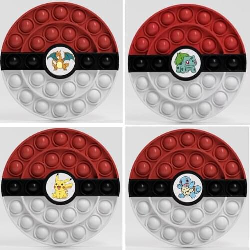 Pokemon Fidget Toys Stress Reliver Autism DropshippingBulbasaur Squirtle Charizard Pikachu Decompression Fidget Relieve
