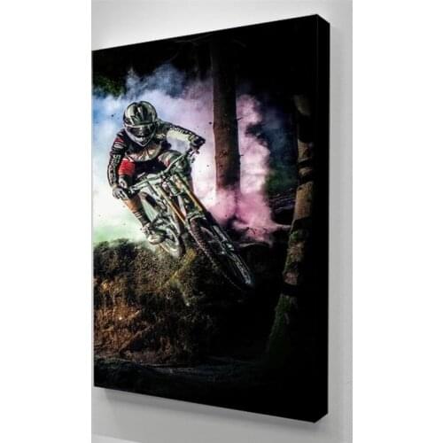 Canvas Paintings Wall Art Racing Bike Tableau Handsome Home Decor Posters HD Prints Modular Pictures Living Room No Framework