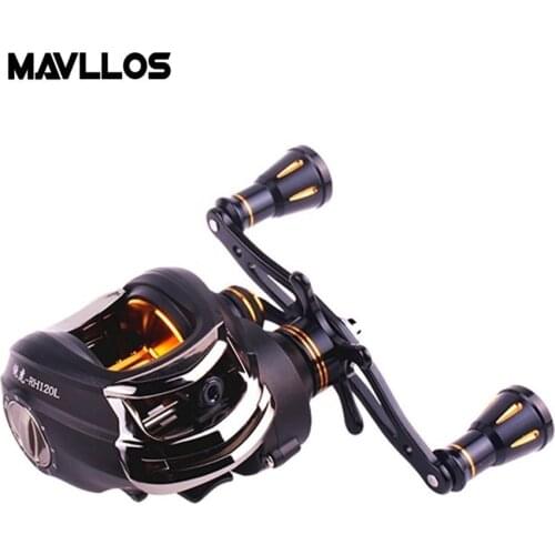 Mavllos Saltwater Winter Fishing Casting Reel 16BB Speed Ratio 6.3:1 Line Capacity 0.26mm/220m Left Right Hand Baitcasting Reel