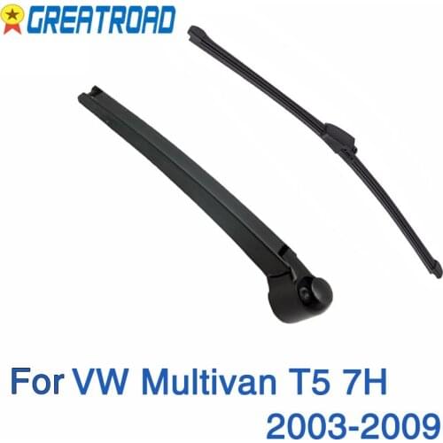 Wiper Rear Wiper Blade Arm Set Kit For VW Multivan T5 7H 2003-2009 Windshield Windscreen Rear Window