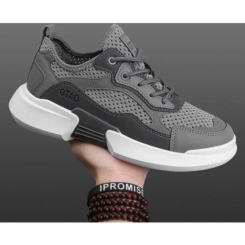Zapatillas Shoes For Men 2021 Breathable Mesh Casual Mens Shoe Fashion Light Running Male Sneakers Trendyol Hard-Wearing Sneaker