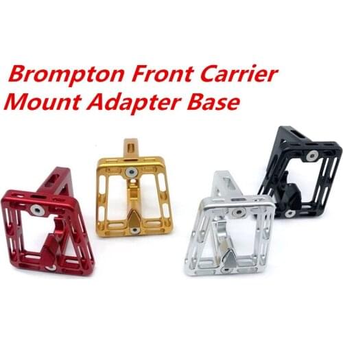 Litepro Aluminum Alloy CNC For Brompton Folding Bike Bag Carrier Block Folding Bike Front Basket Bag Bicyle Accessories