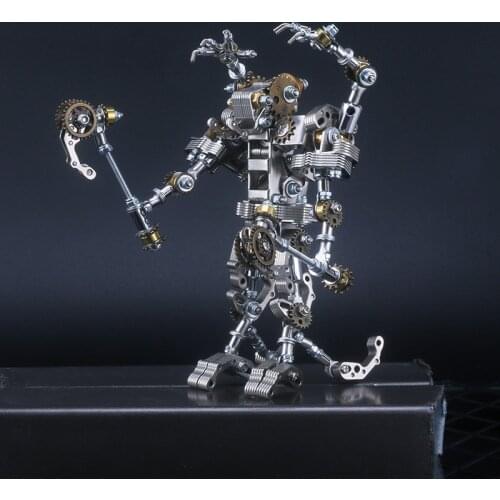 Mechanical metal assembly model DIY mecha four-claw priest mobile phone holder creative birthday gift for boyfriend
