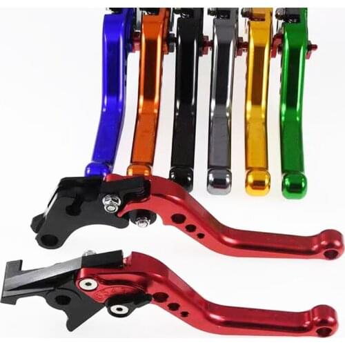 2pcs CNC Alloy Motorcycle Brake Handle Motorcycle Modified Parts, Brake Handle, Horns, Adjustable Hand Lever