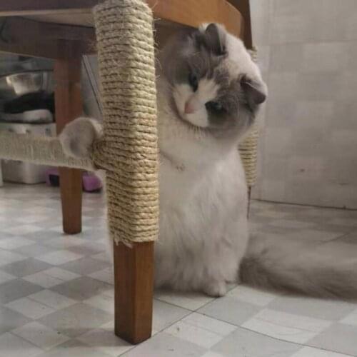 Natural Sisal Rope Cat Tree DIY Scratching Post Toys Climbing Frame Replacement Rope Desk Legs Binding Rope For Cat Sharpen