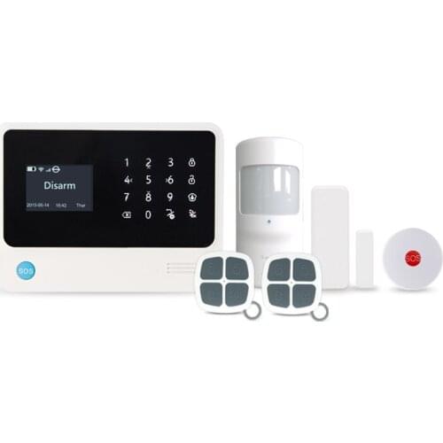 Newest GSM Alarm System Support IOS Android APP Control Home Security Alarm System Support WIFI IP Camera Alarm System