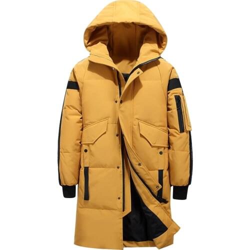 2021 Teens New Winter Mens Down Jacket Stylish Male Down Coat Thick Warm Man Clothing Brand Mens Apparel Warm Parka 1910