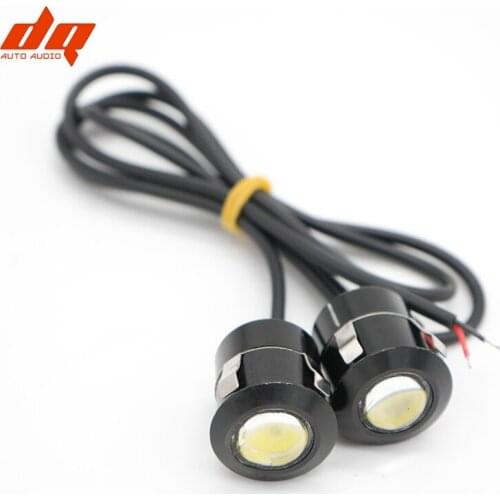 2pcs Car Snap-on Radar Hawkeye Light Thin Waterproof Refit Door Decoration 12vLED Day Counterattack Rogue Lights