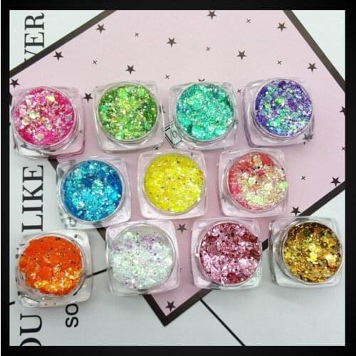 19 Colors Diamond Sequins Eyeshadow Palette Mermaid Sequins Gel Make Up Festival Party Makeup Cosmetics Maquiagem Makeup TSLM1