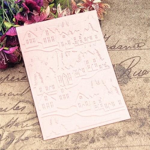 Easter plastic clock template village craft card making paper card album wedding decoration clip Embossing folders