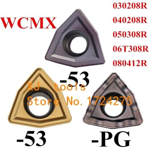 WCMX030208R WCMX040208R WCMX050308R WCMX06T308R WCMX080412R -53 YBG201 -53 YBG202 -PG YBG202 Turning Tip,suitable For U Drills