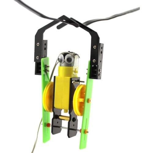 DIY Wire Control Climb Robot Handmade Toys Physical Science Experiment Teaching Resources For Kids Creative Toy Teaching Tool