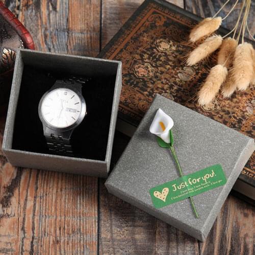 In Stock 20PCS 8*8cm Jewelry Organizer Box Watch Storage Box Small Gift Box For Rings Earrings Wactch Bracelet Special Boxes