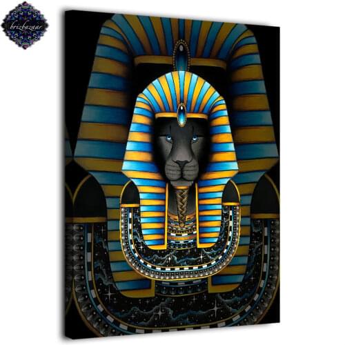 Modern 1 panel printed painting abstract Ancient Egypt king by brizbazzar wall pictures for living room posters and prints art