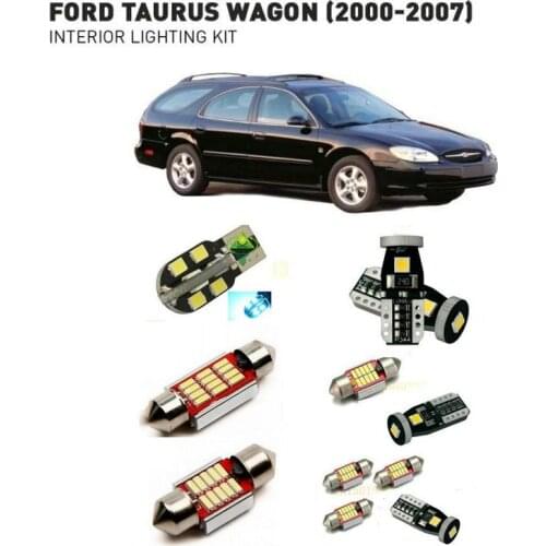 Led interior lights For Ford taurus wagon 2000-2007 12pc Led Lights For Cars lighting kit automotive bulbs Canbus