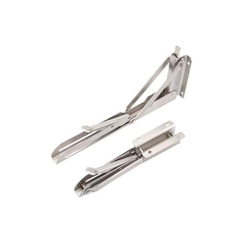 2pcs 8 inch / 10 inch / 12 inch / 14 inch / 16 inch stainless steel folding triangle support shelf shelf storage wall bracket