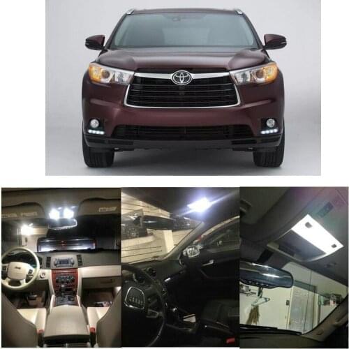 Interior Led lights For 2015 Toyota 4Runner Avalon Camry Highlander Land Cruiser Prius Prius Plug-In Prius V RAV4 Sequoia