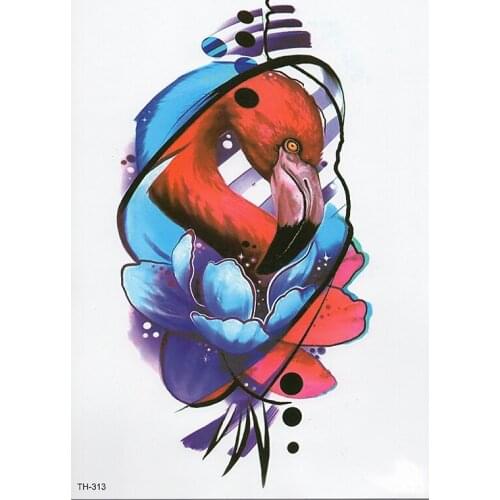 Waterproof Temporary Tattoo Sticker Samll Arm Sleeve Tattoo Big Bird Animal Full Flower Tatoo Body Art Tattoo